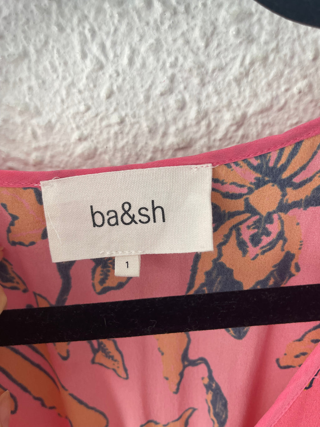 Robe fleurie bohème rose ba&sh – Taille 36
