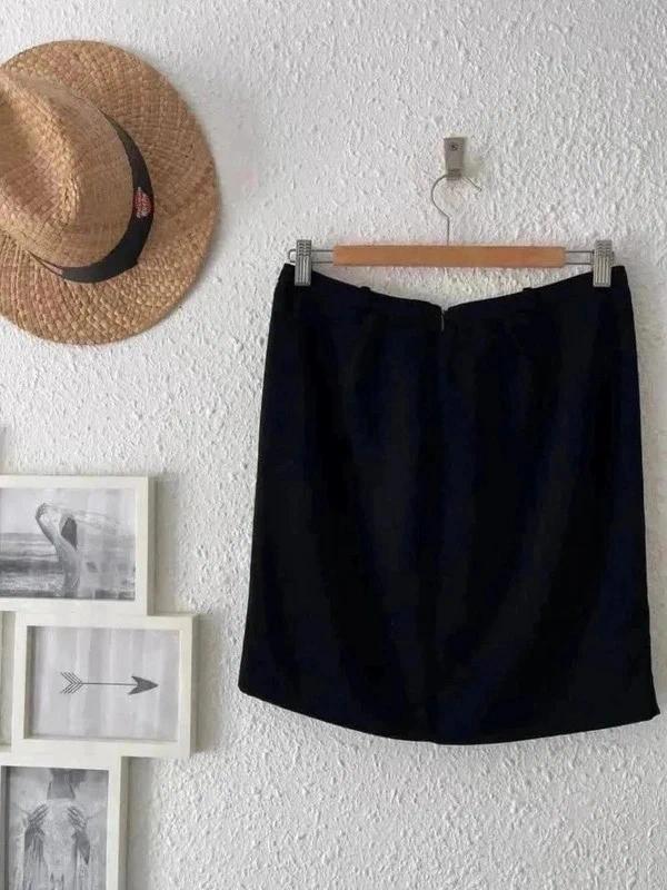 Jupe noire plissée soie Maje – Taille 38