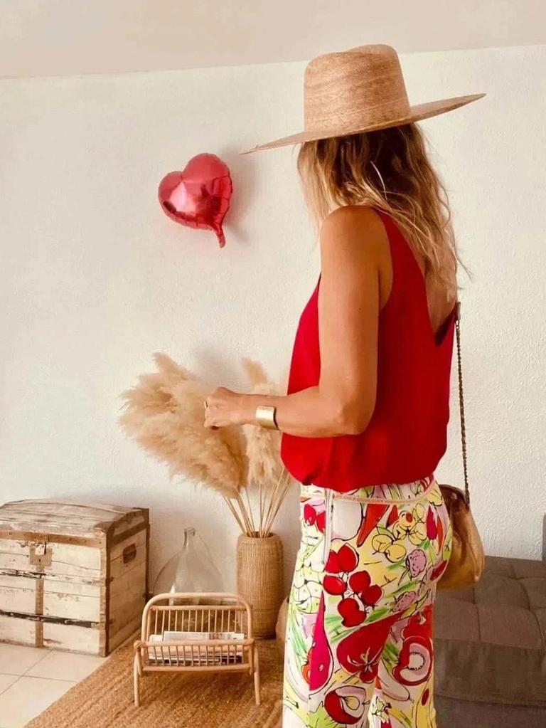 Pantalon vintage imprimé fruits année 90 Moschino Jeans – taille 38