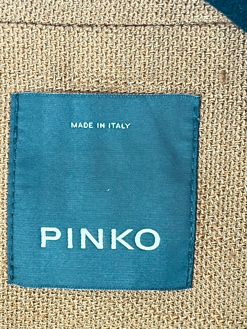 Gilet long boutonné cognac Pinko – Taille 40