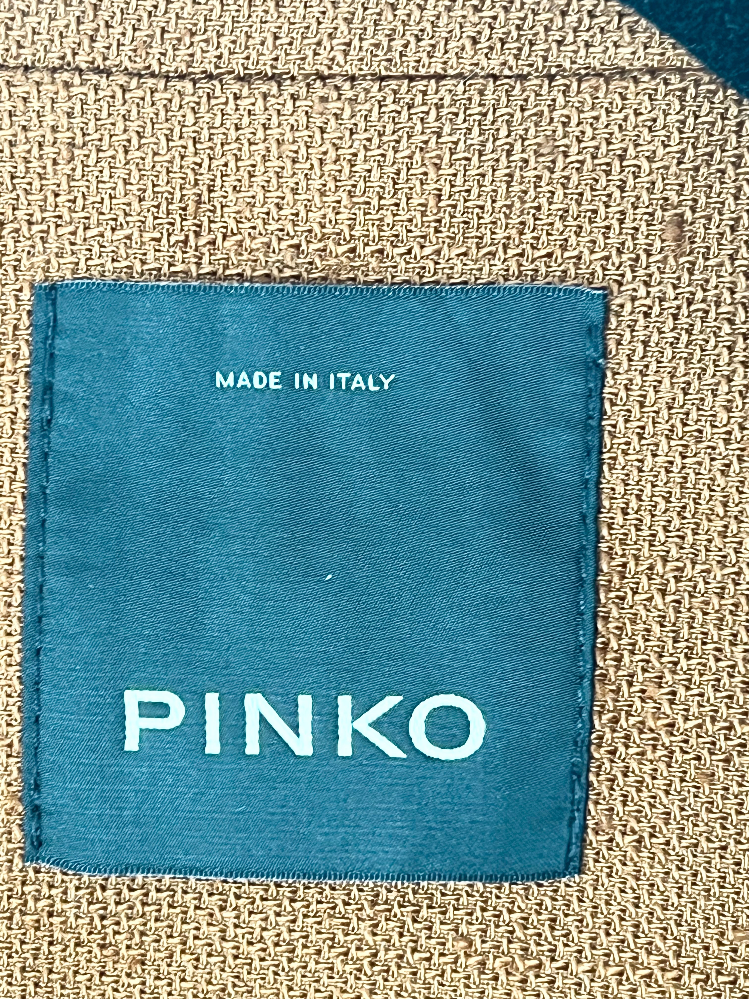 Gilet long boutonné cognac Pinko – Taille 40
