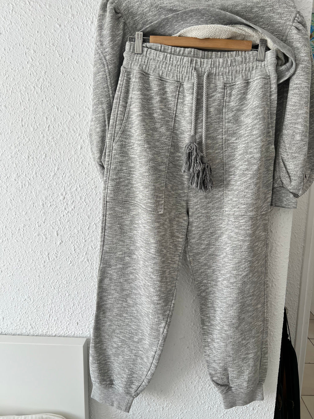 Ensemble sweat et jogger gris chiné Ulla Johnson – Taille S