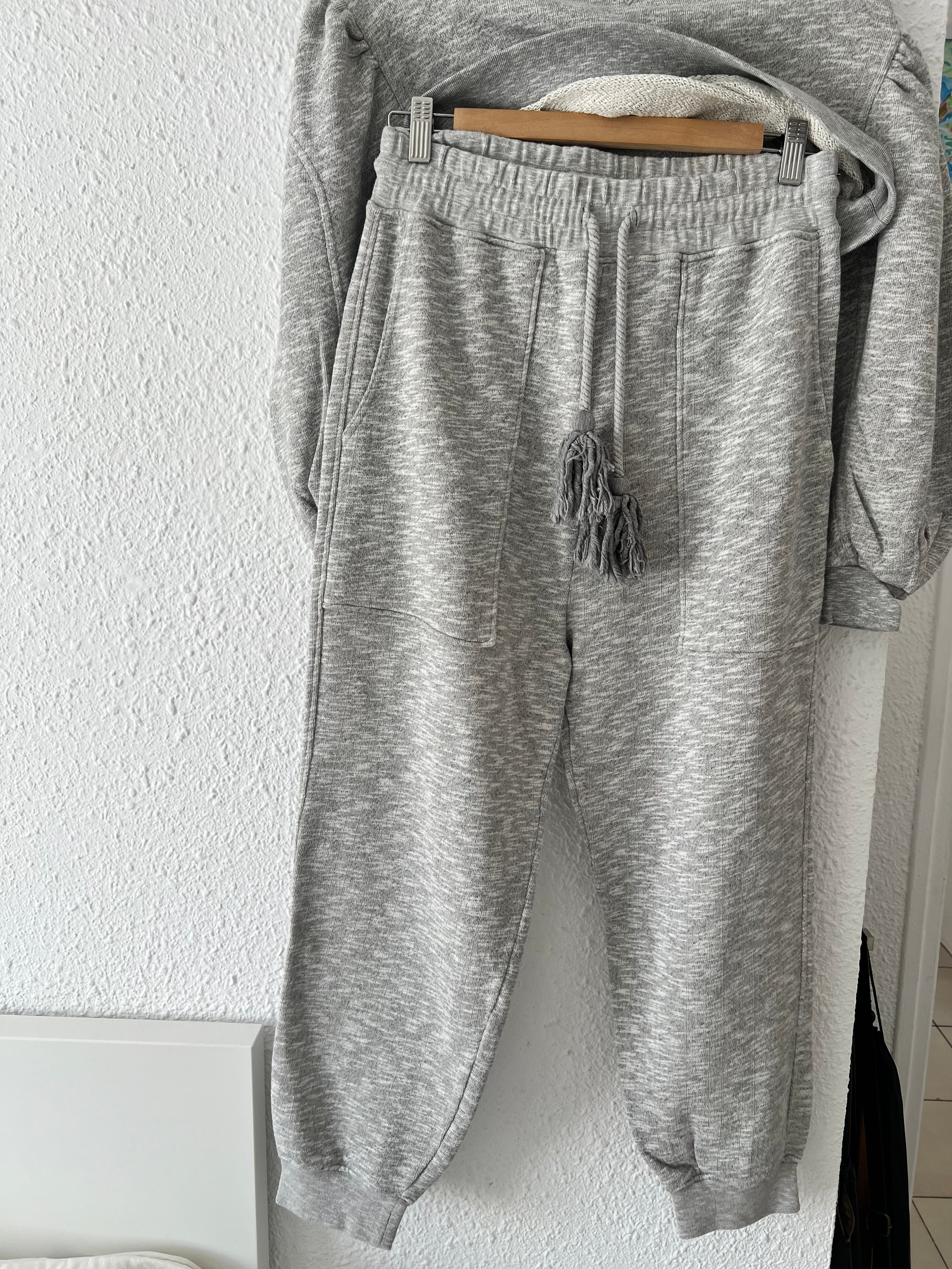 Ensemble sweat et jogger gris chiné Ulla Johnson – Taille S