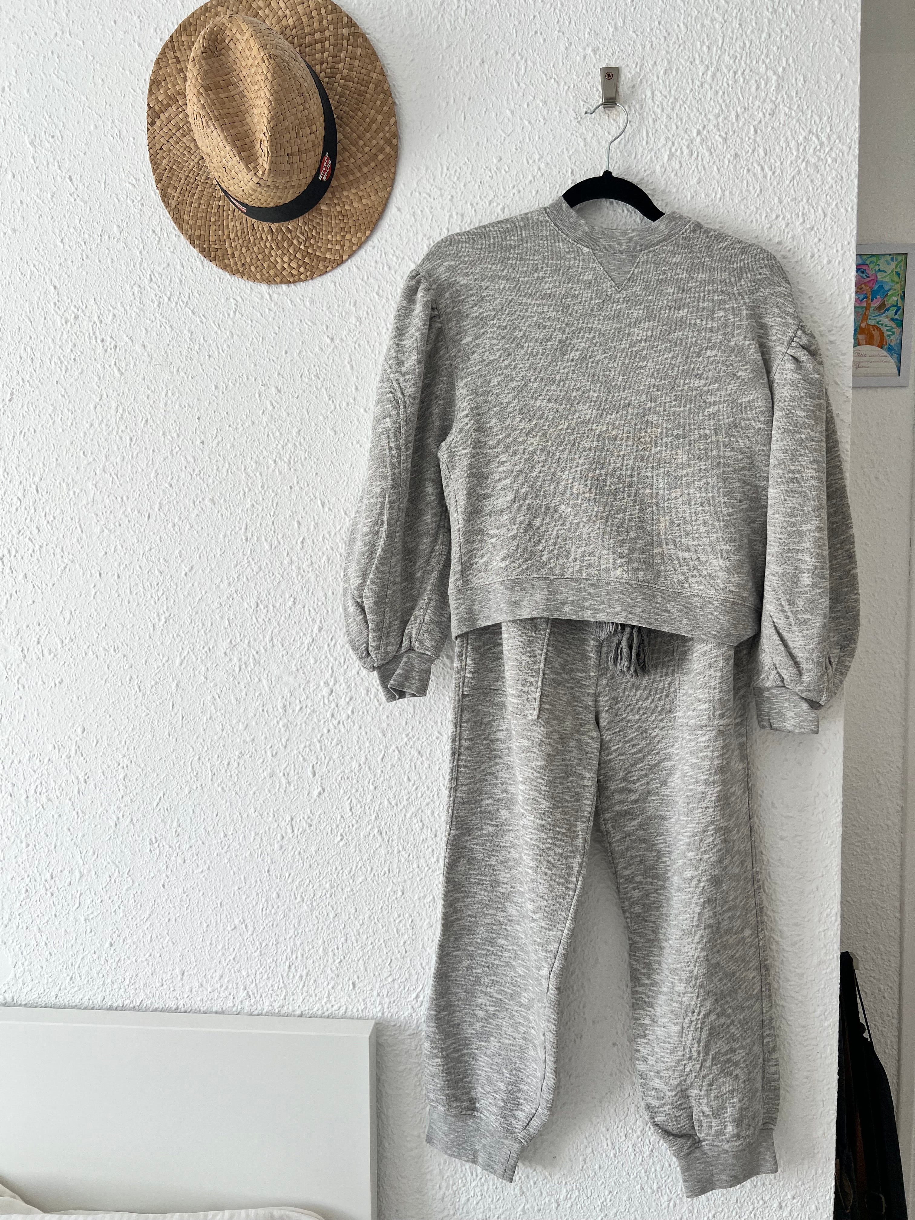 Ensemble sweat et jogger gris chiné Ulla Johnson – Taille S
