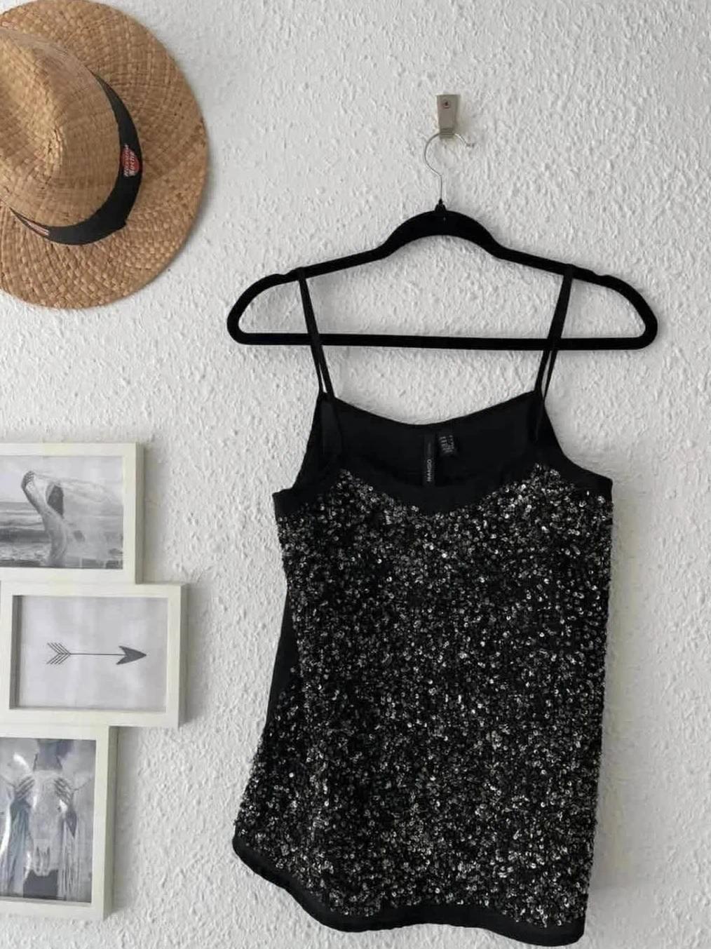 Top bustier à sequins Mango – Taille M - B-250427-3877