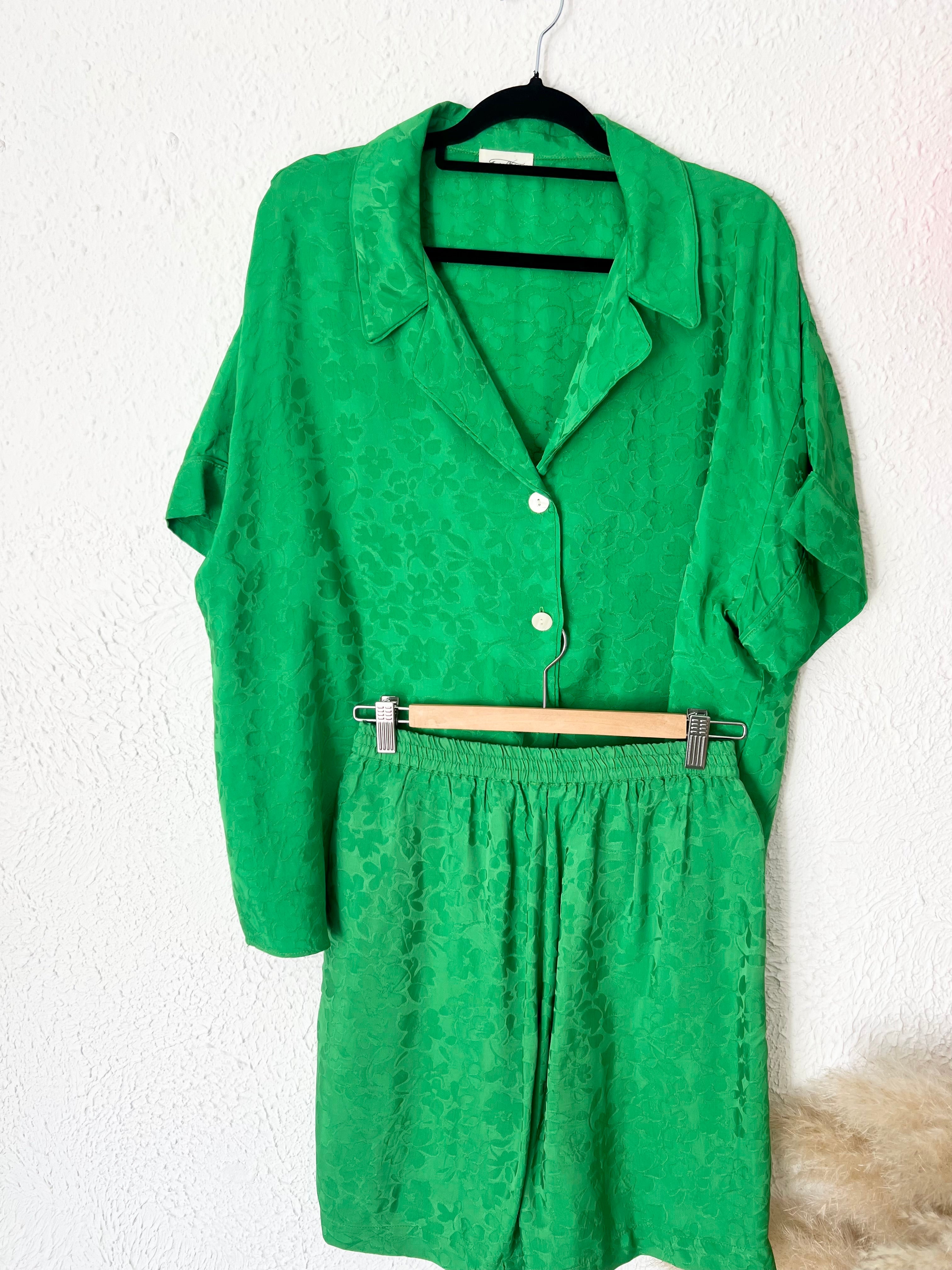 Ensemble chemise et short vert American Vintage – Taille S (36/38)