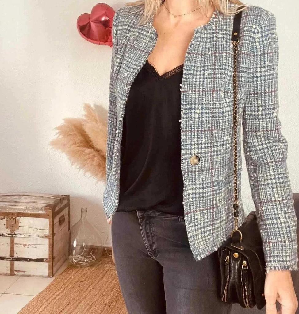 Veste tweed Isabel Marant Étoile Bleu/gris - Taille 36