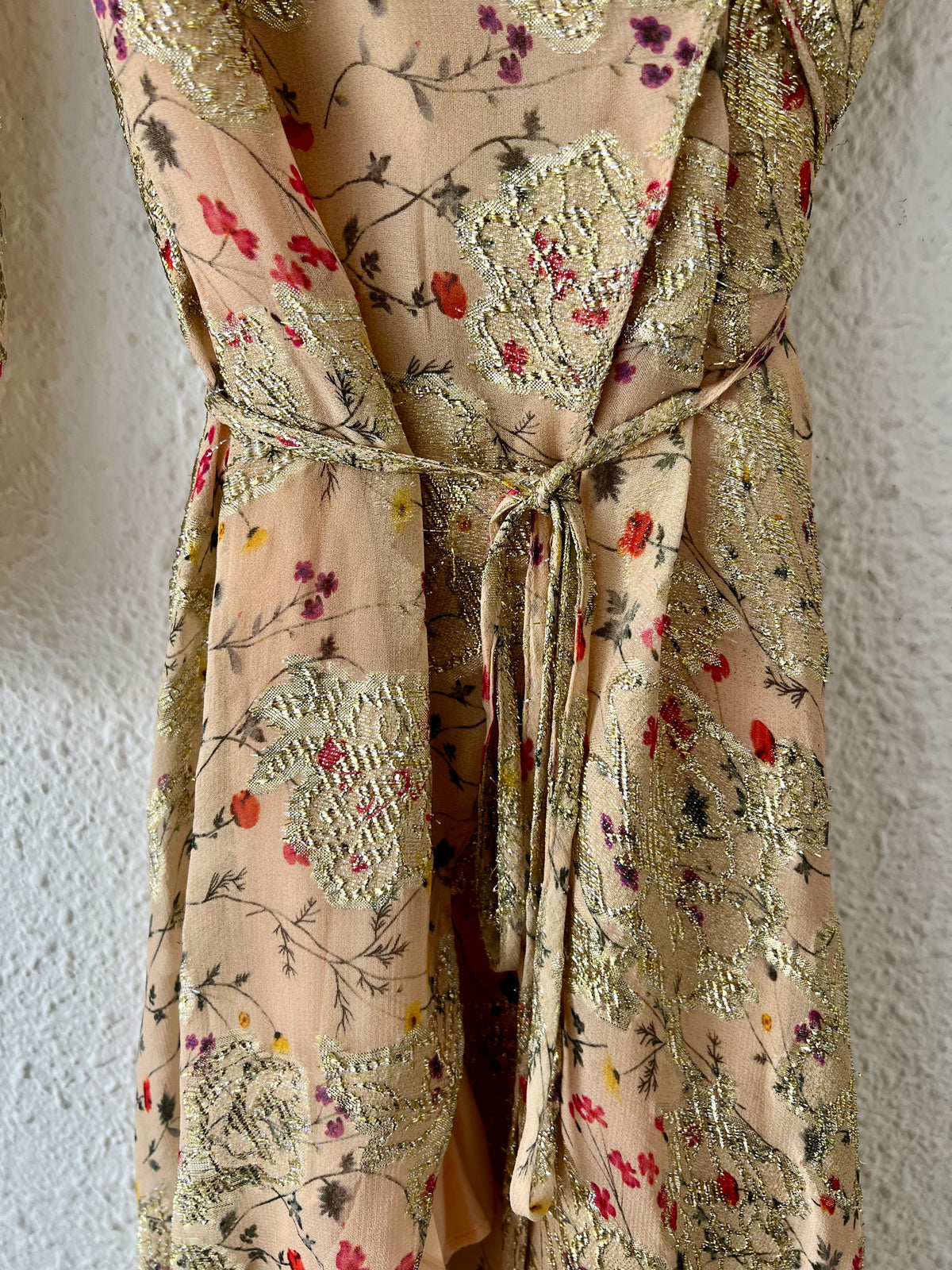 Robe portefeuille longue fleurie Berenice
