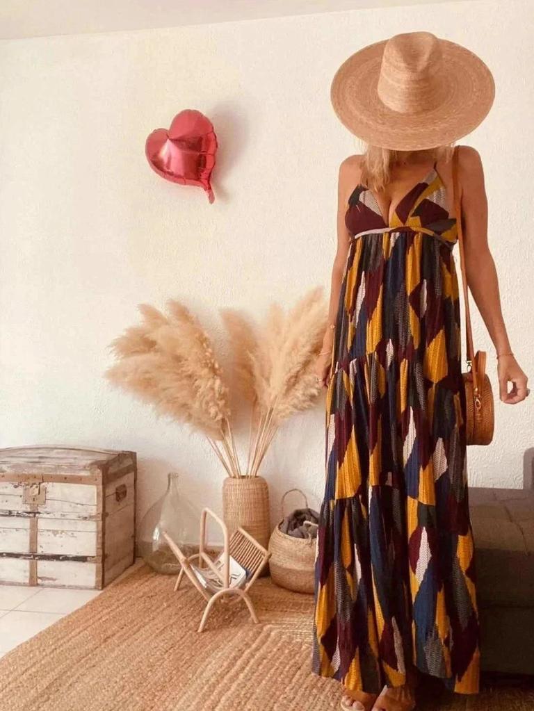 Robe longue multicolore ba&sh – Taille 0