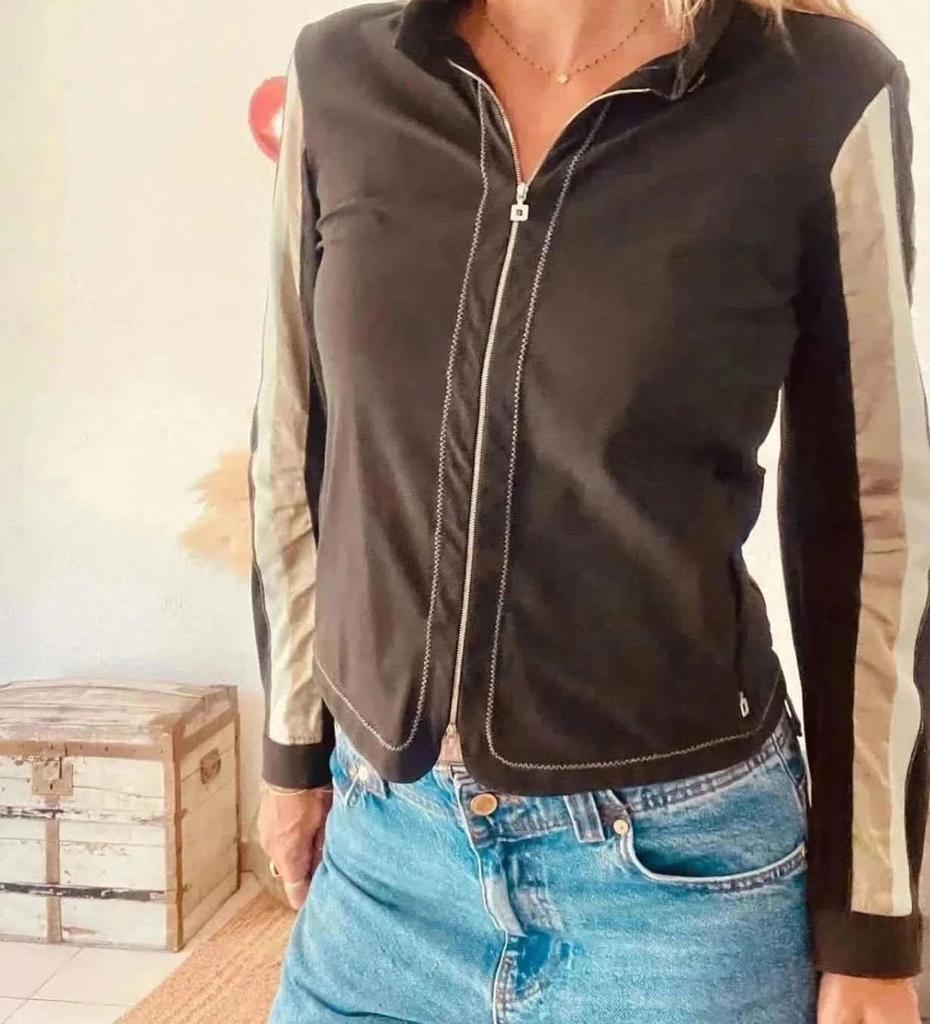 Veste noire Marithé + François Girbaud Cravatatakiller – Taille 38/40-b-250926-4200