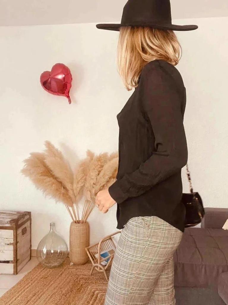 Pantalon tailleur à carreaux Mango – Taille 38