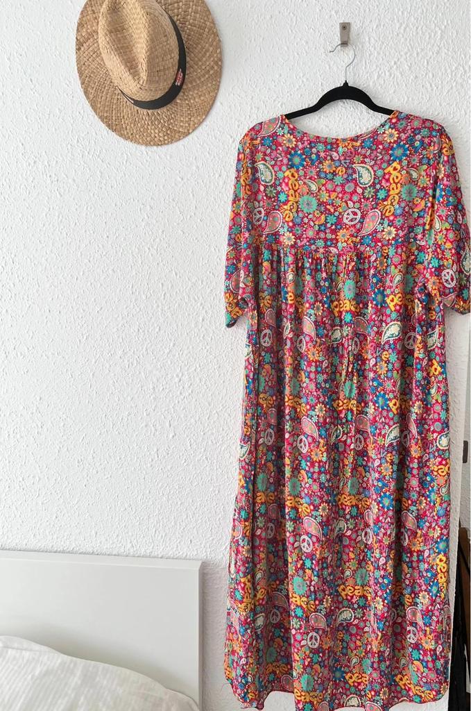 Robe Daisy Marseille imprimé psychédélique foisonnant - taille unique - B-260411-4498