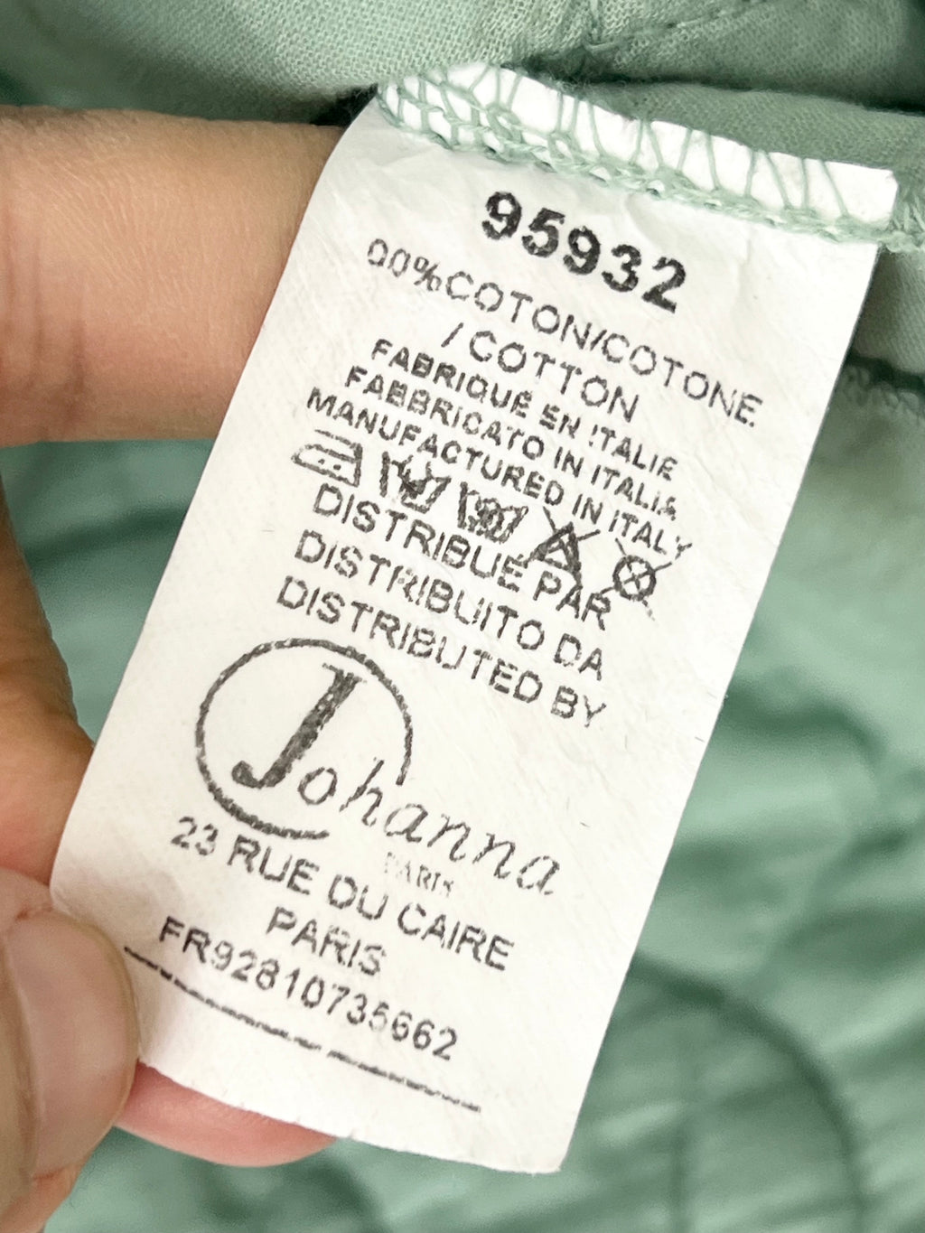 Gilet matelassé sans manches vert sauge Johanna Paris – Taille 38