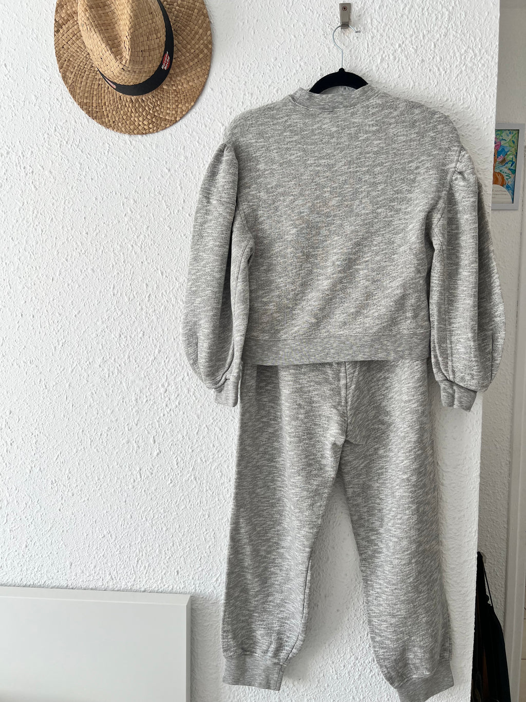Ensemble sweat et jogger gris chiné Ulla Johnson – Taille S