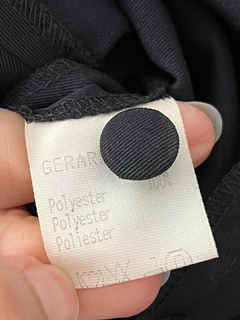 Robe Gerard Darel vintage noire boutonnée mi-longue - taille 40