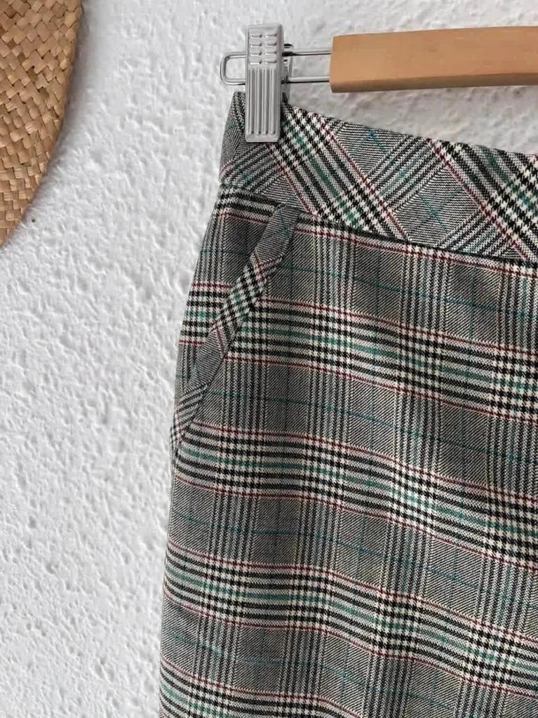 Pantalon tailleur à carreaux Mango – Taille 38