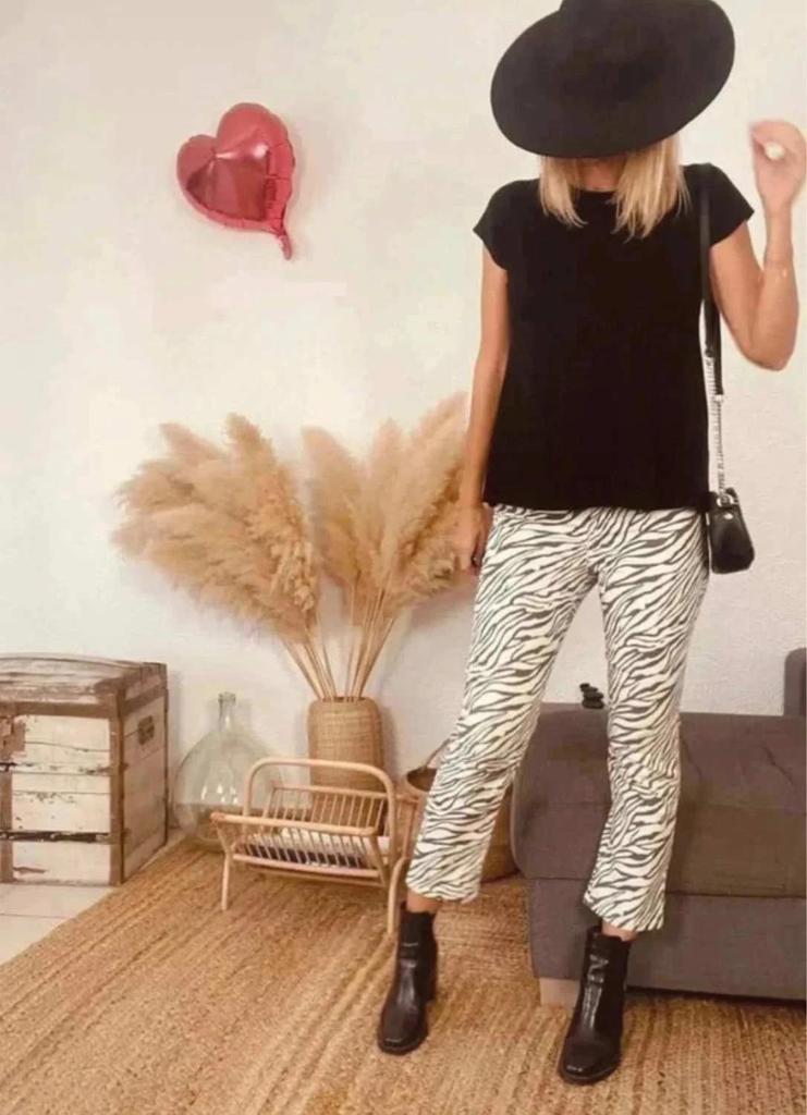 Pantalon Calzedonia zébré - Taille S- B-241208-3570