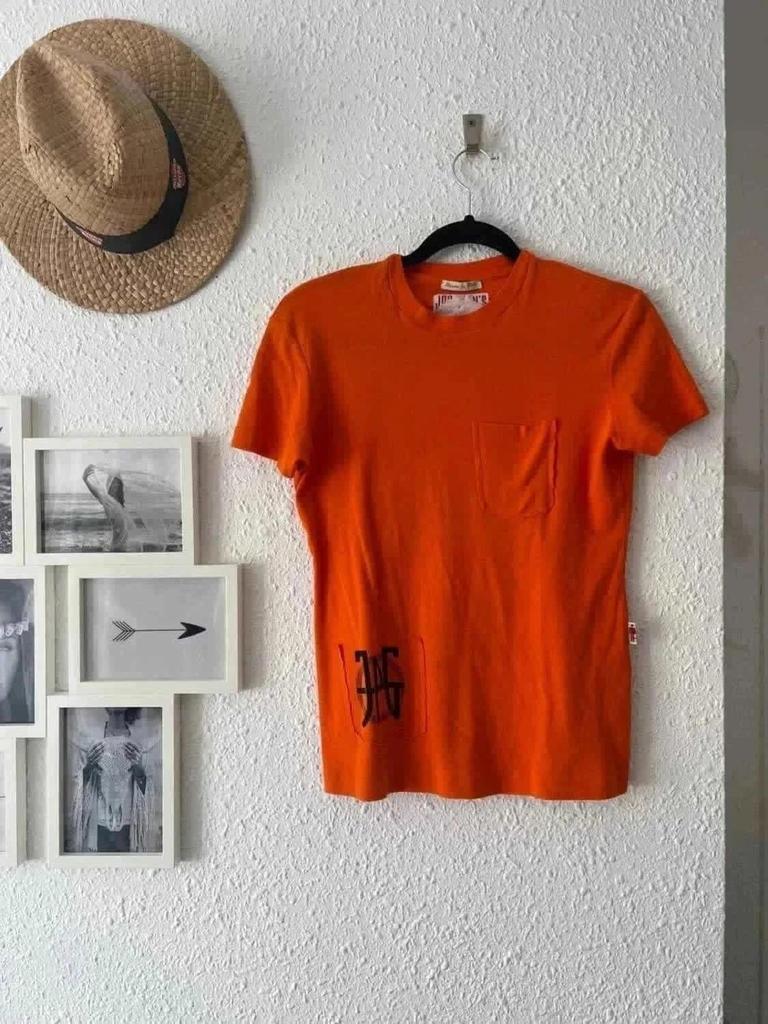 T-shirt orange Jpg Jean’s vintage – Taille XL