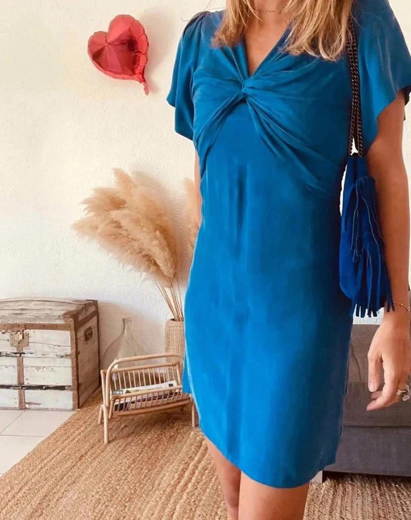 Robe courte bleue Suncoo Paris - Taille 1