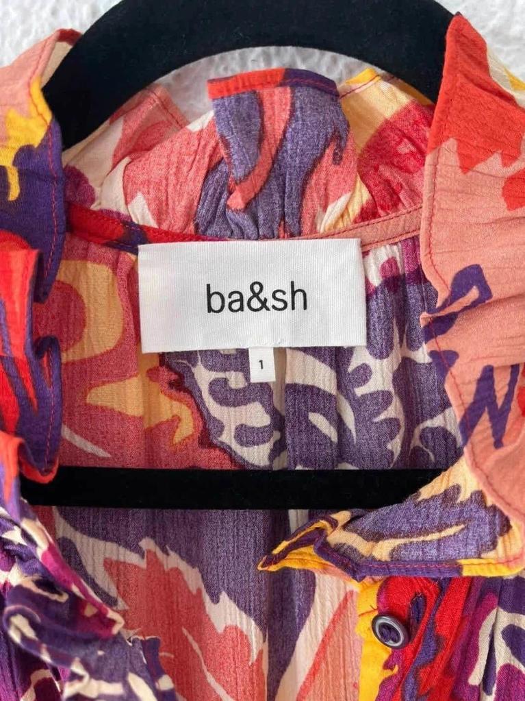 Blouse neuve imprimée viscose Bash – Taille 1 S