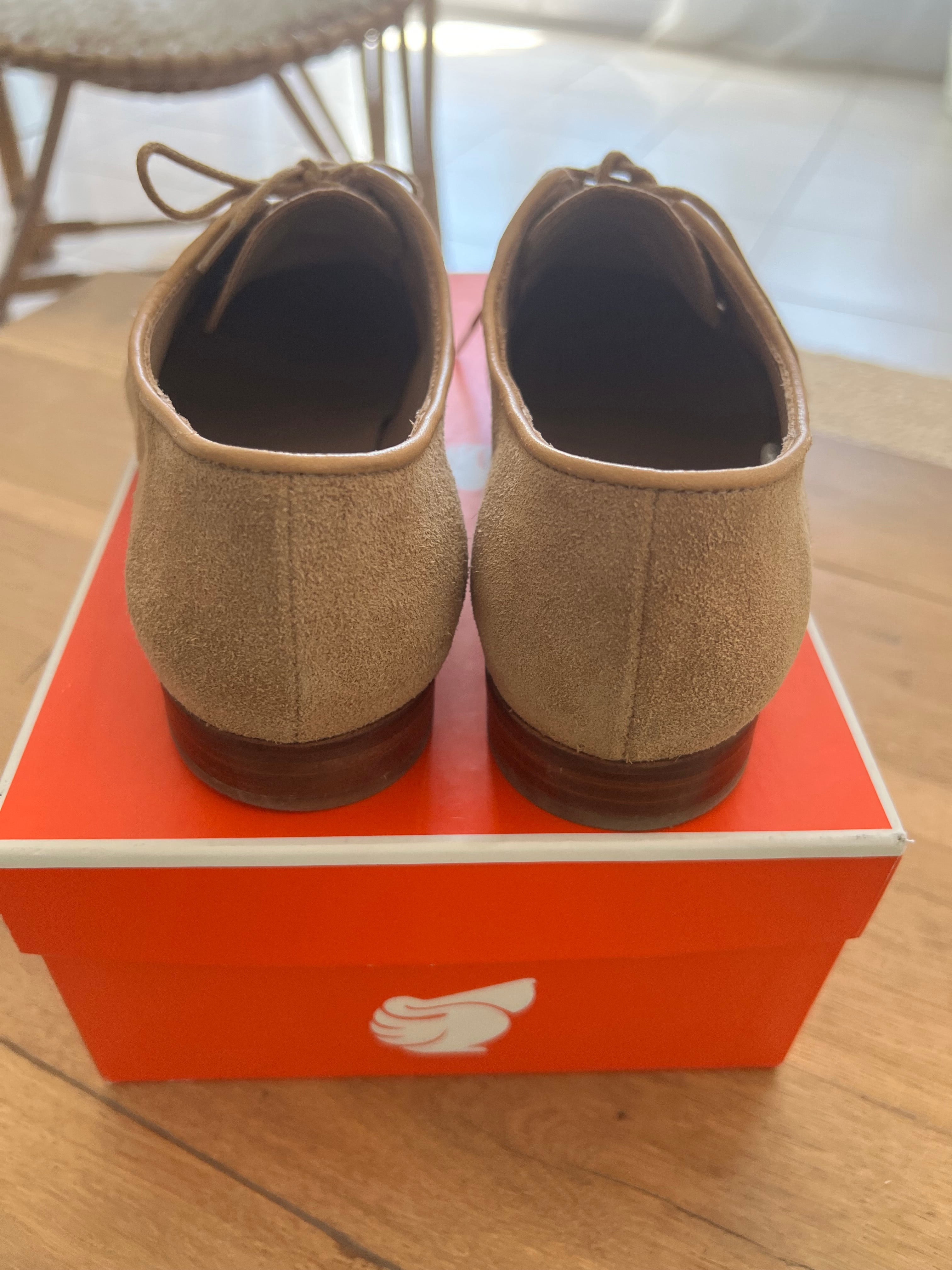 Derbies glitter camel Bobbies La Romancière – Taille 39