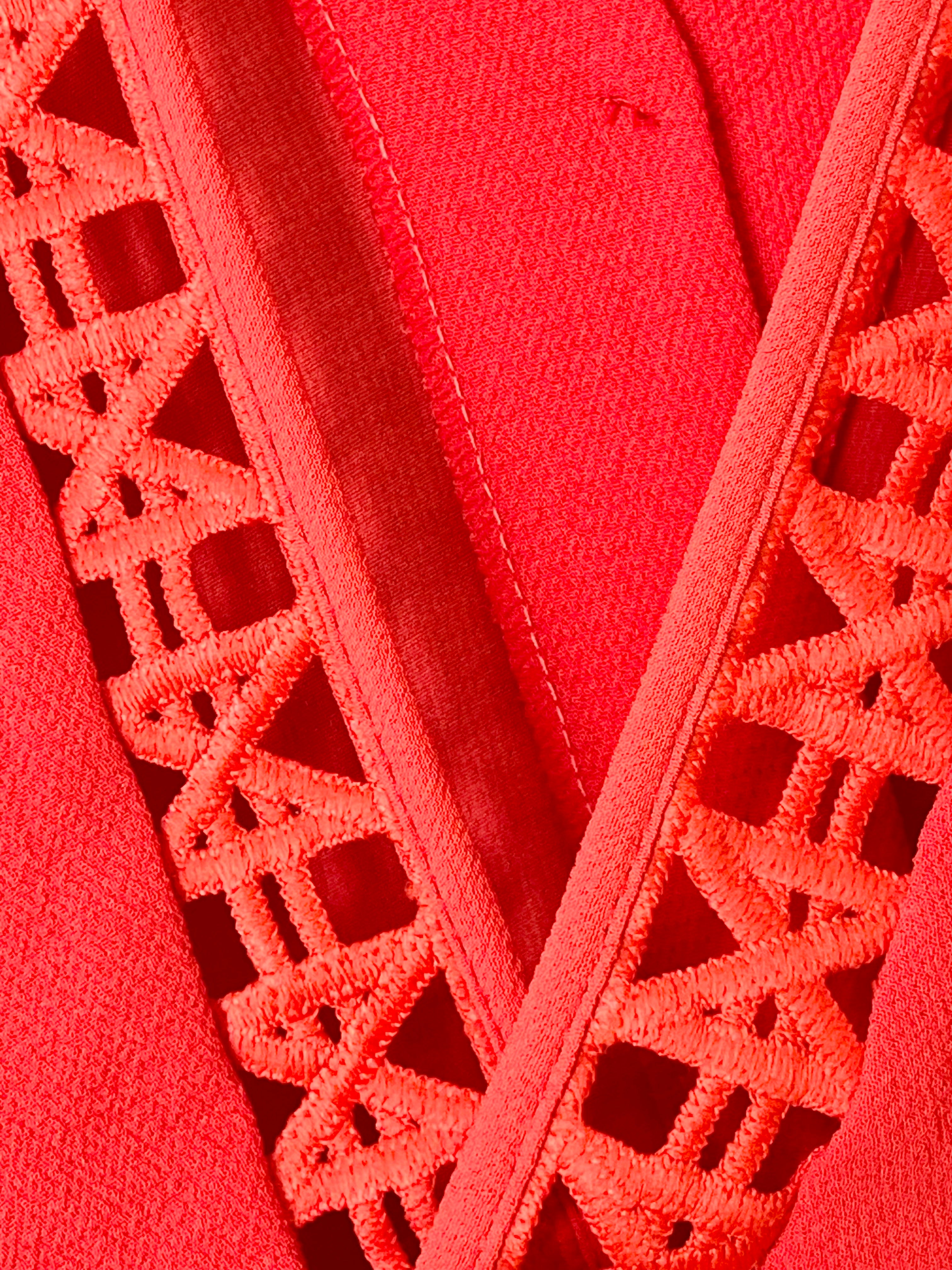 Combishort dentelle ajourée rouge Opullence – Taille 36