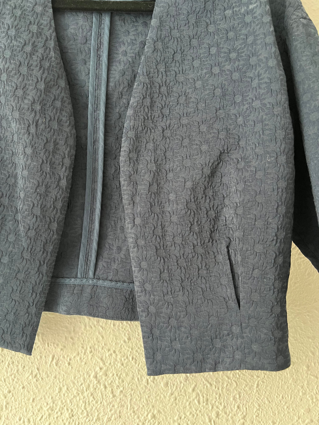 Veste cintrée bohème bleu marine Nice Things – Taille 36