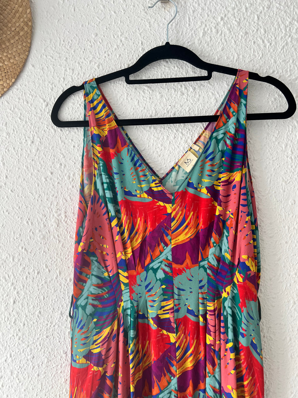 Robe longue imprimée tropicale Marie Sixtine – Taille S