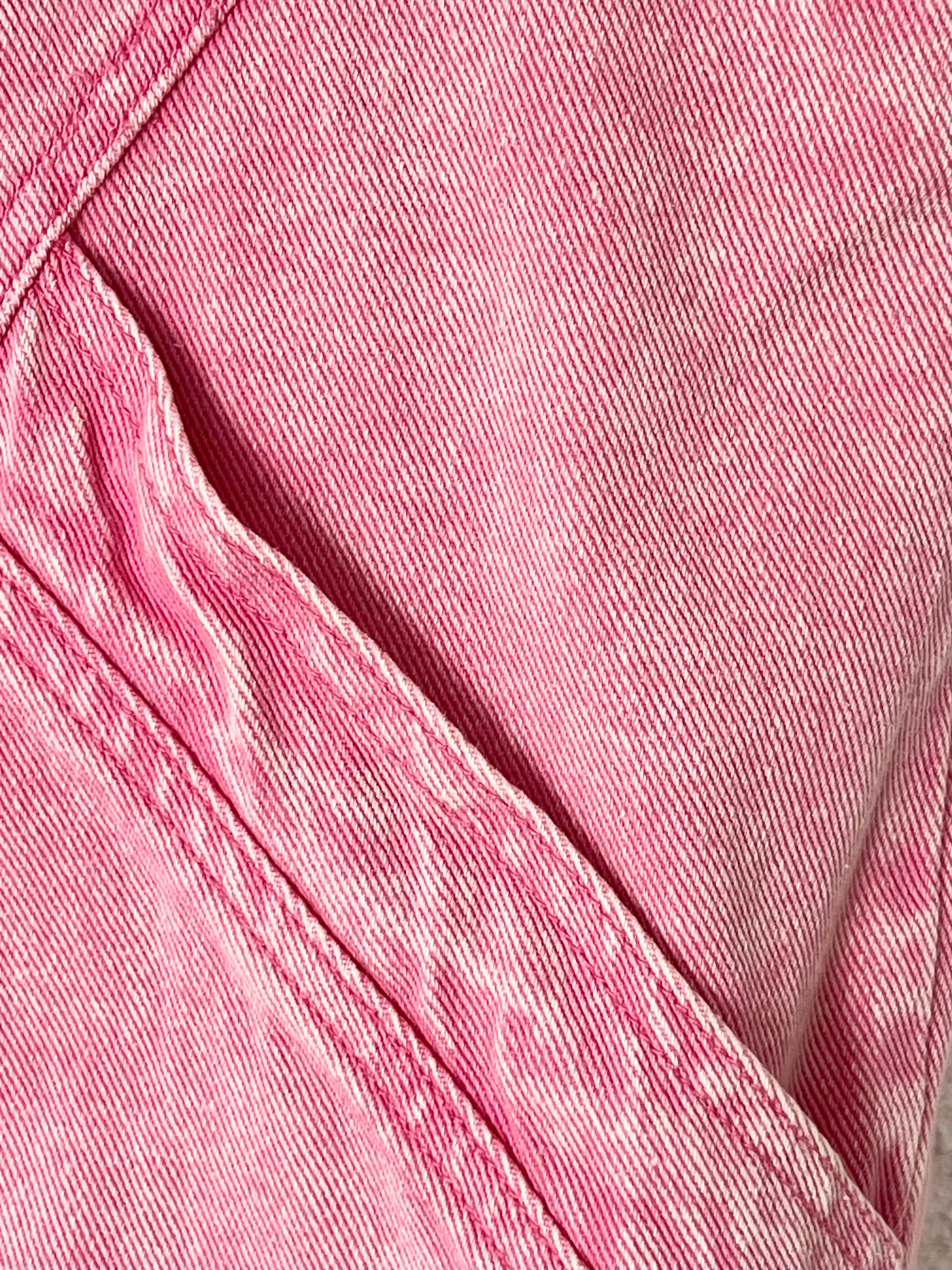 Titre : Gilet en jean rose délavé Ciminy Paris – Taille M