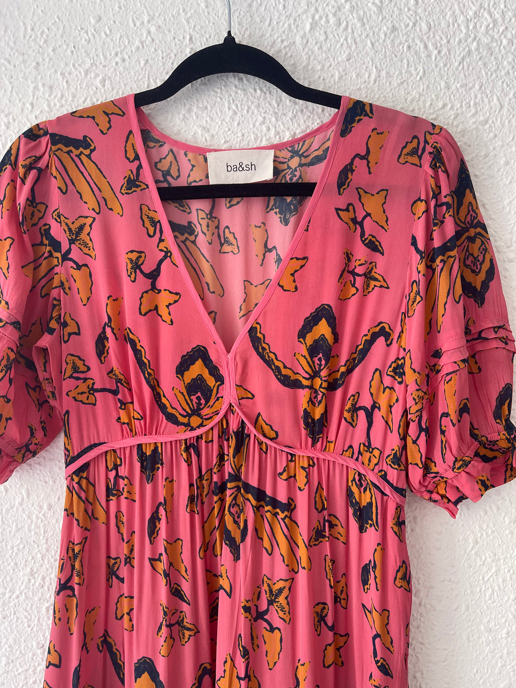Robe fleurie bohème rose ba&sh – Taille 36