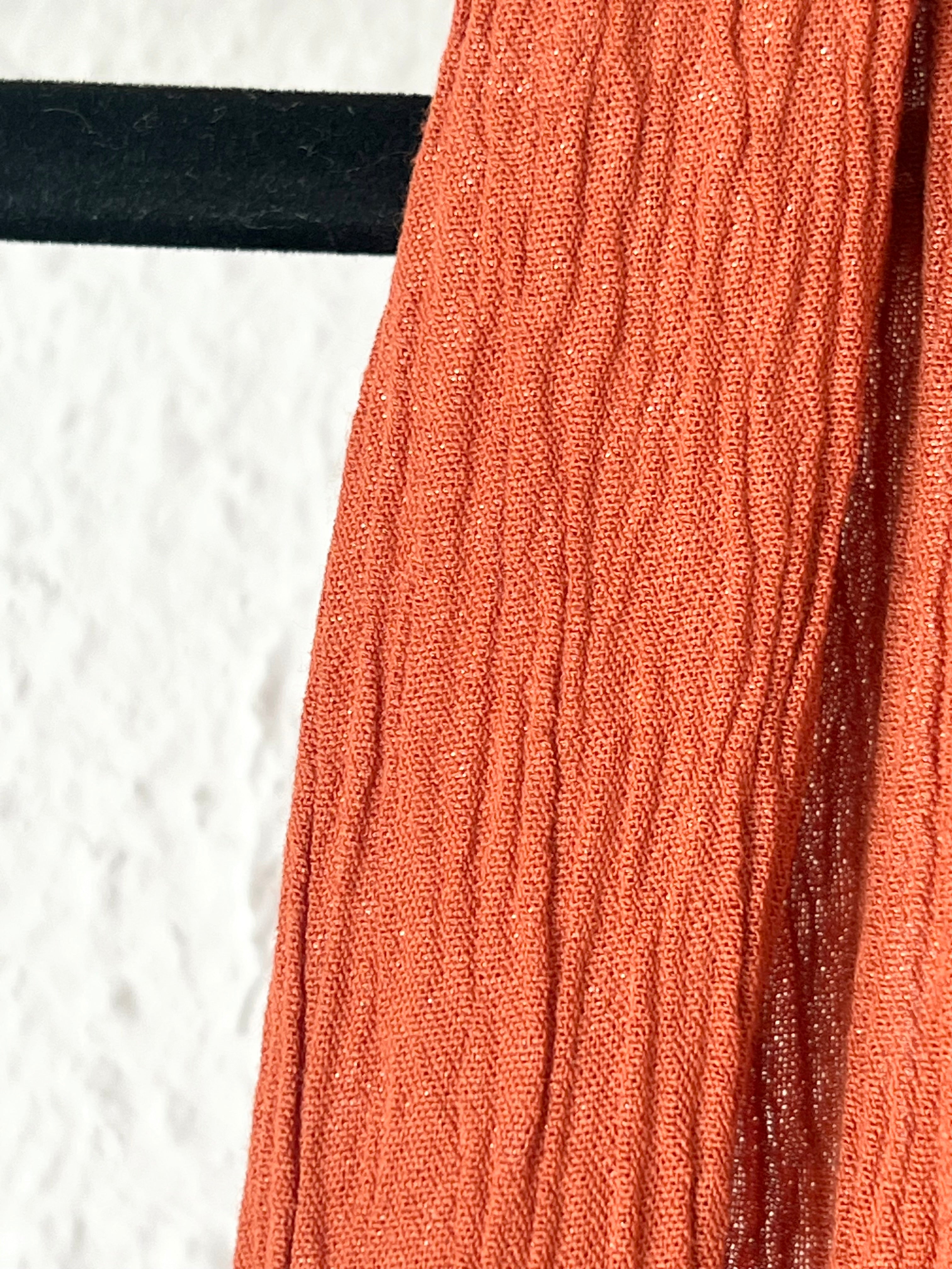 Combinaison longue dos nu terracotta viscose – Taille unique