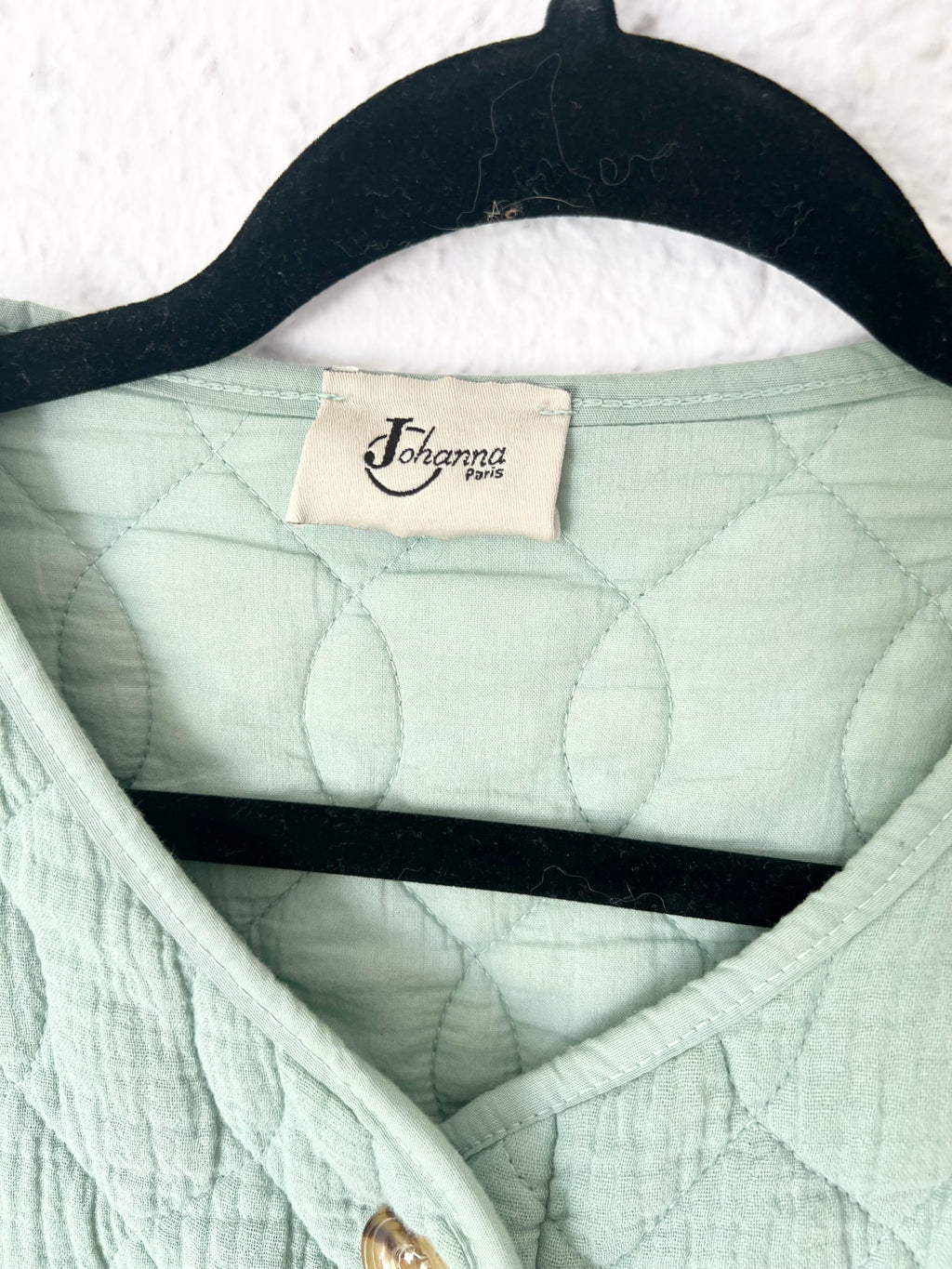 Gilet matelassé sans manches vert sauge Johanna Paris – Taille 38
