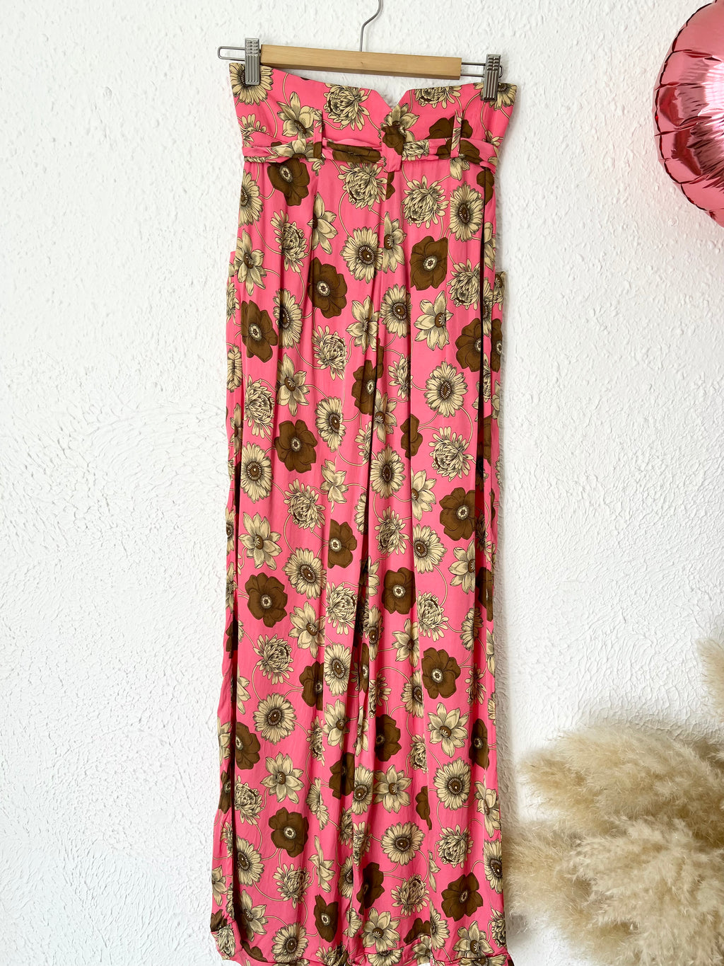 Pantalon fleuri large rose Tara Jarmon – Taille 38
