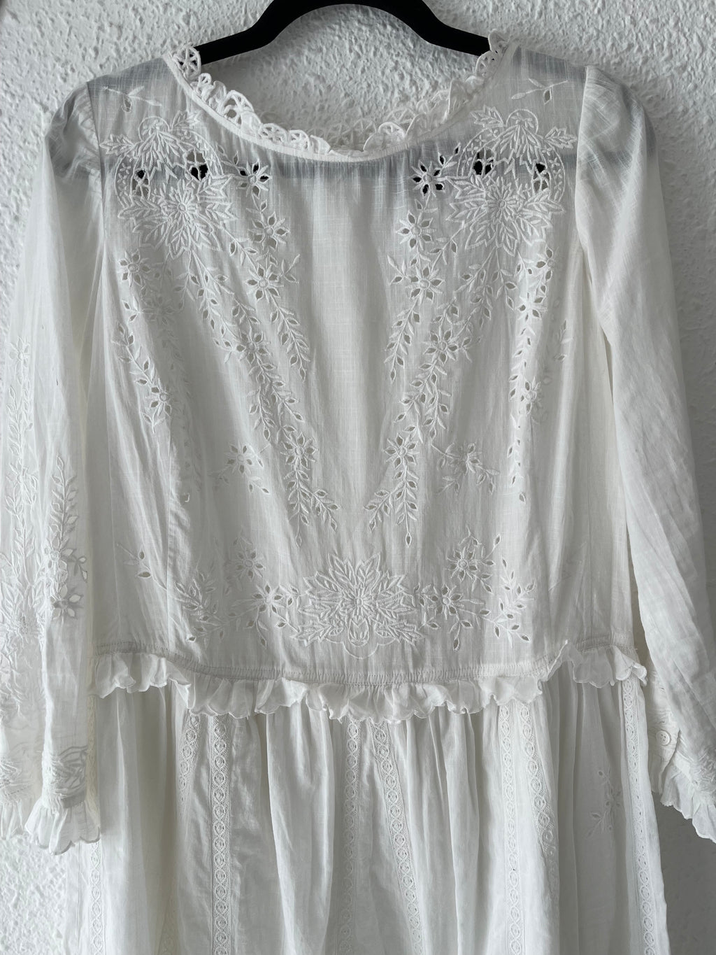 Robe broderie anglaise bohème écru Zadig & Voltaire