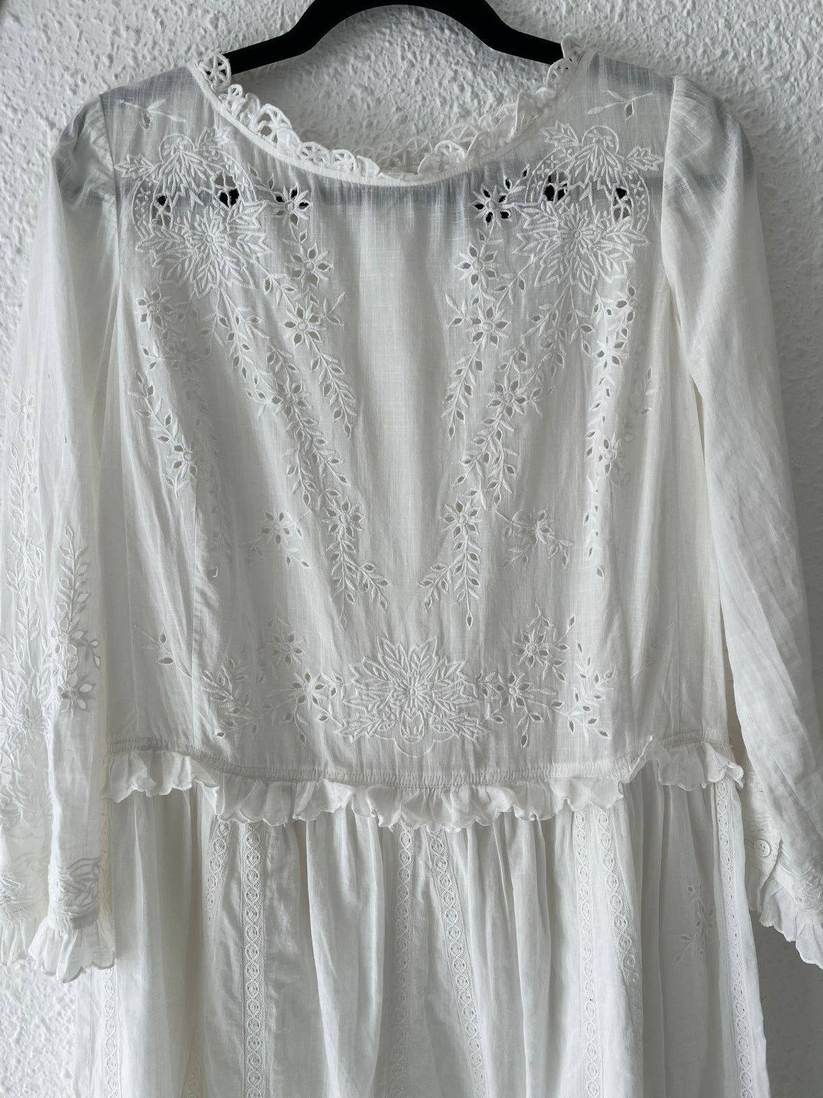 Robe broderie anglaise bohème écru Zadig & Voltaire