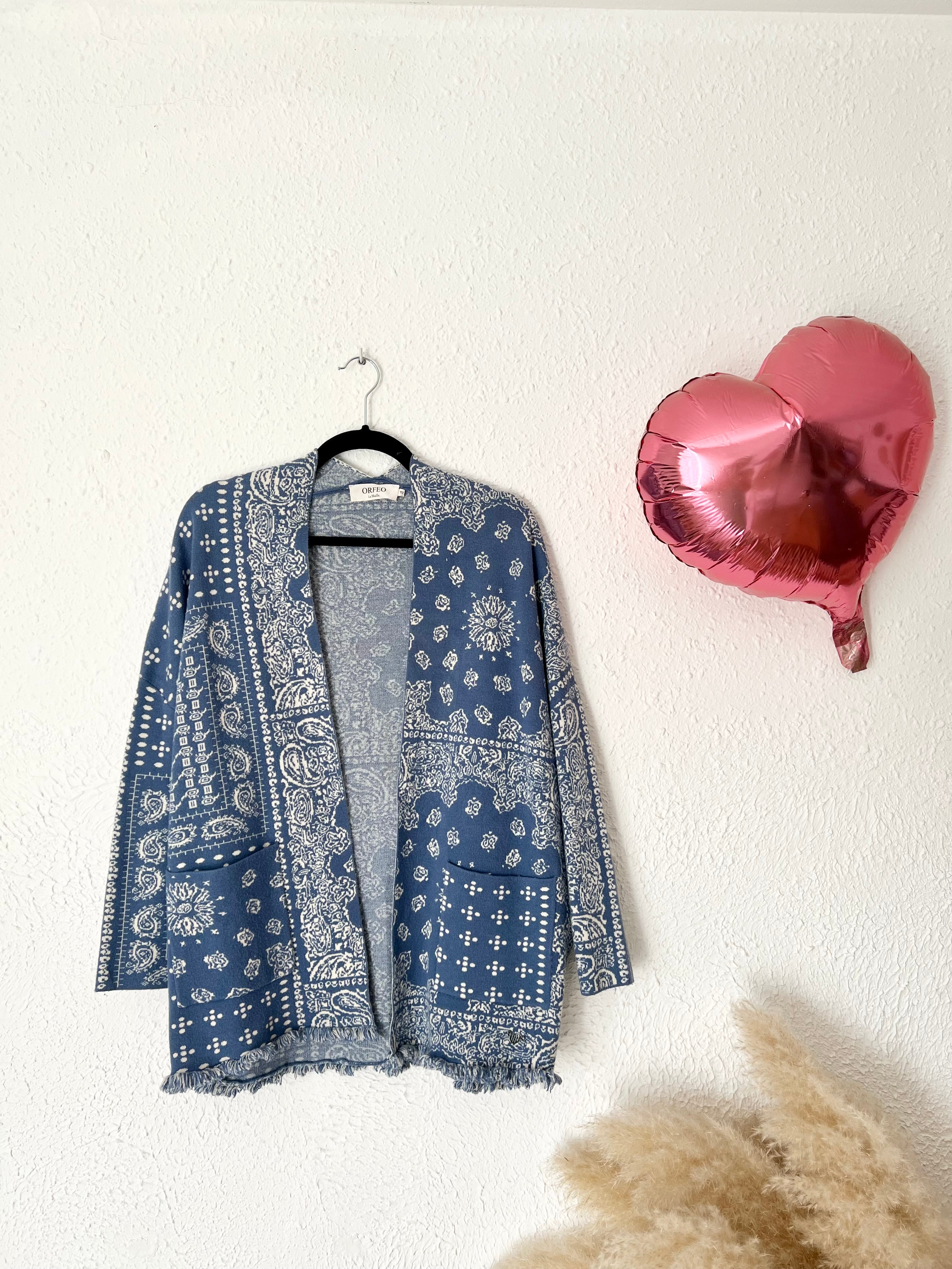 GILET MAILLE BANDANA BLEU ORFEO – Taille Unique