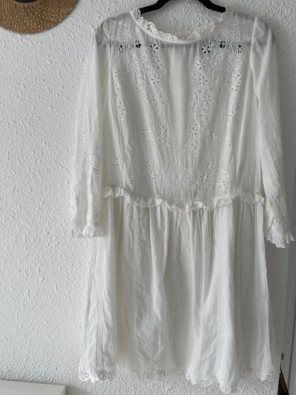 Robe broderie anglaise bohème écru Zadig & Voltaire