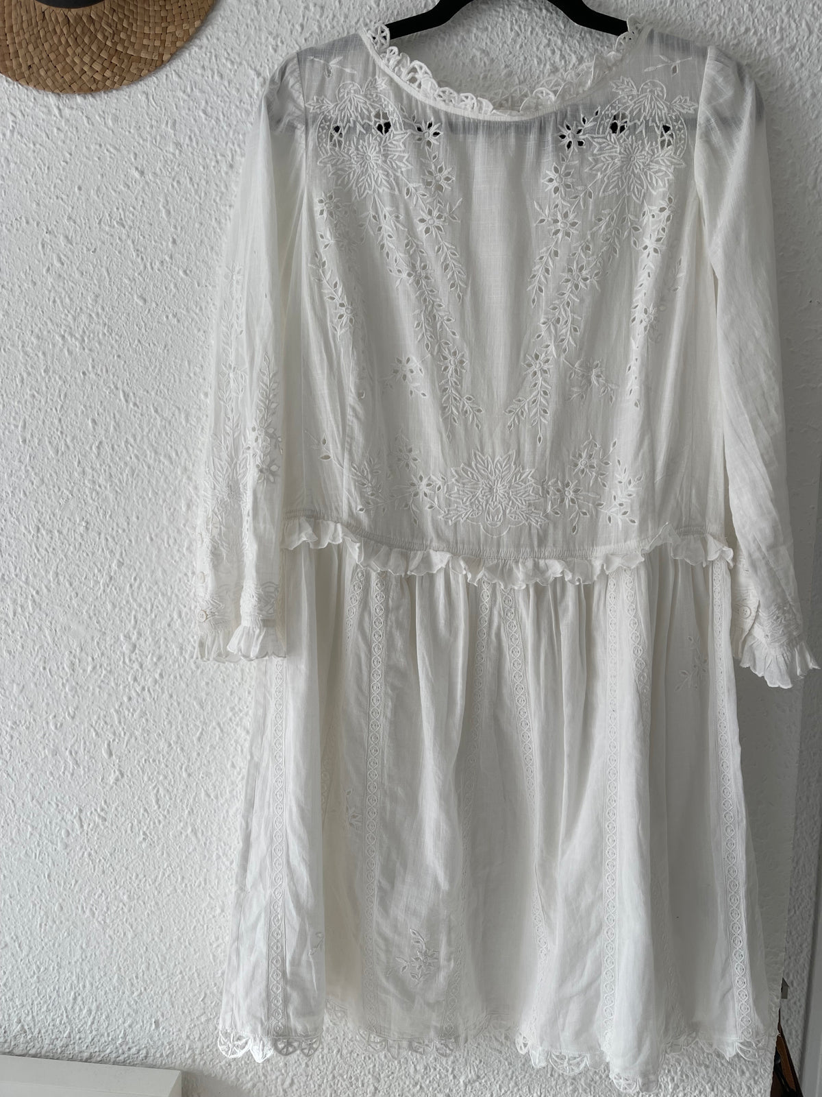 Robe broderie anglaise bohème écru Zadig & Voltaire