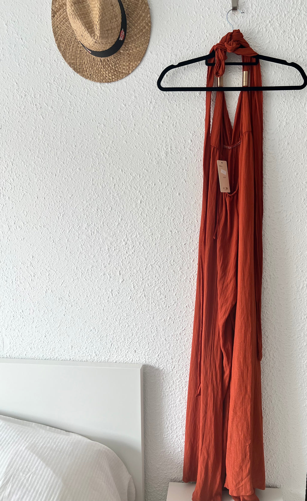 Combinaison longue dos nu terracotta Les + Olies – Taille unique