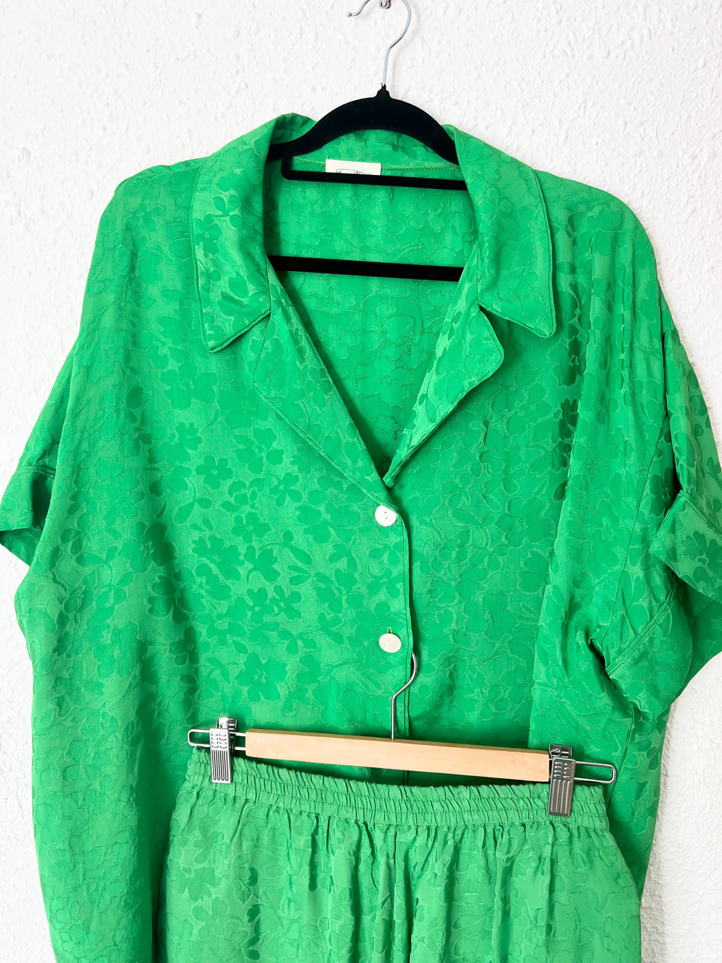 Ensemble chemise et short vert American Vintage – Taille S (36/38)