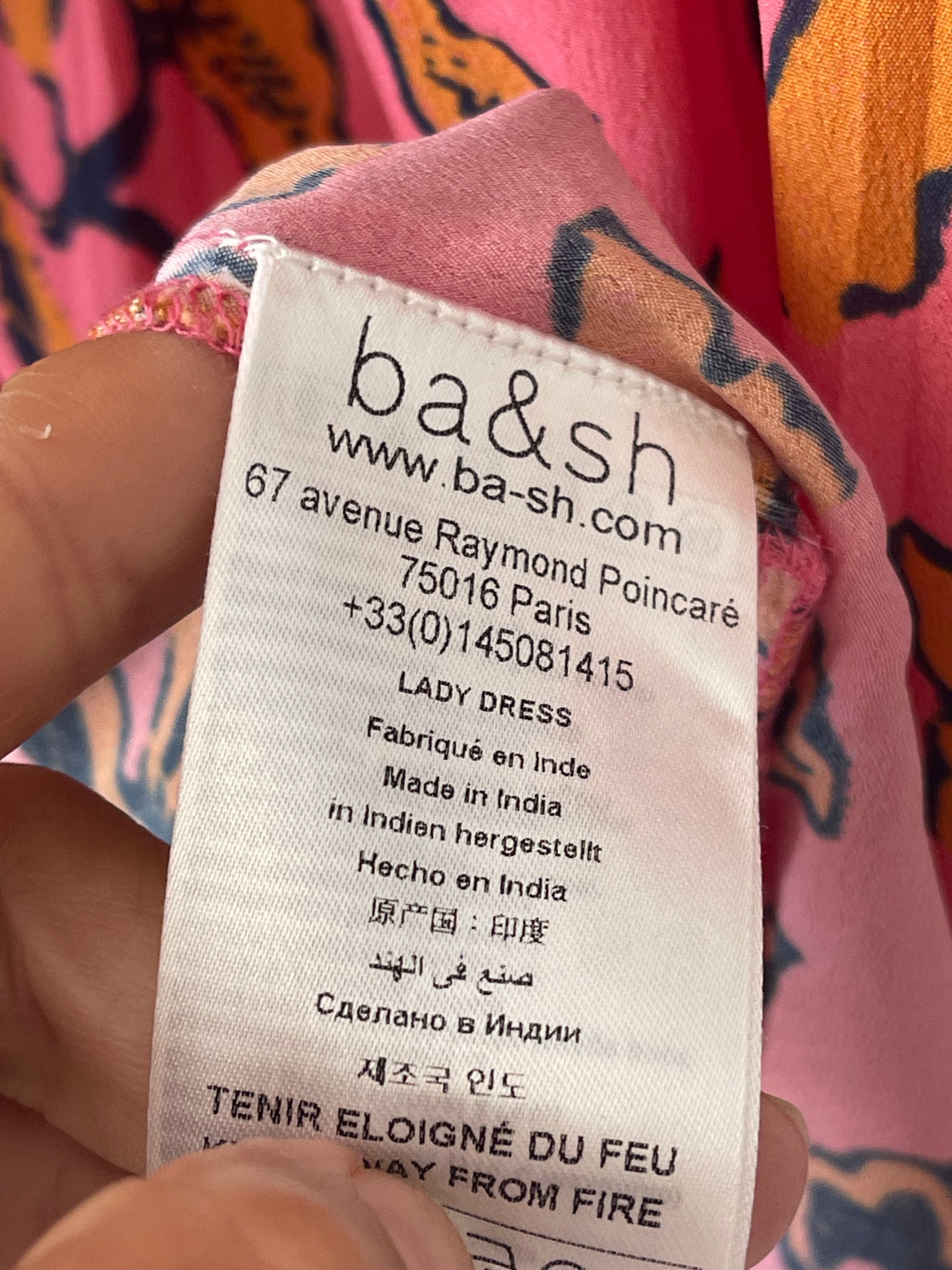 Robe fleurie bohème rose ba&sh – Taille 36