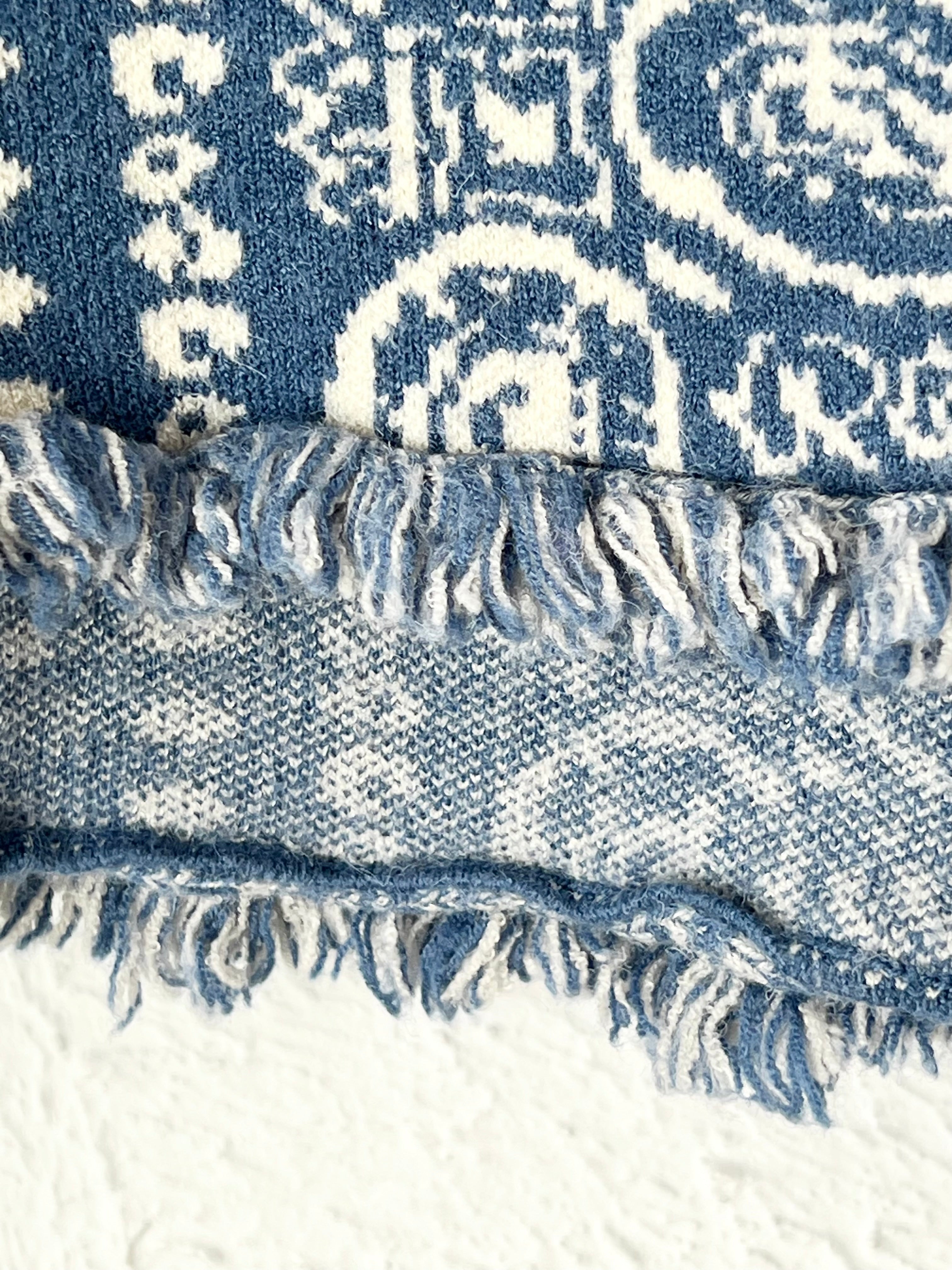 GILET MAILLE BANDANA BLEU ORFEO – Taille Unique