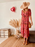 Robe fleurie bohème rose ba&sh – Taille 36