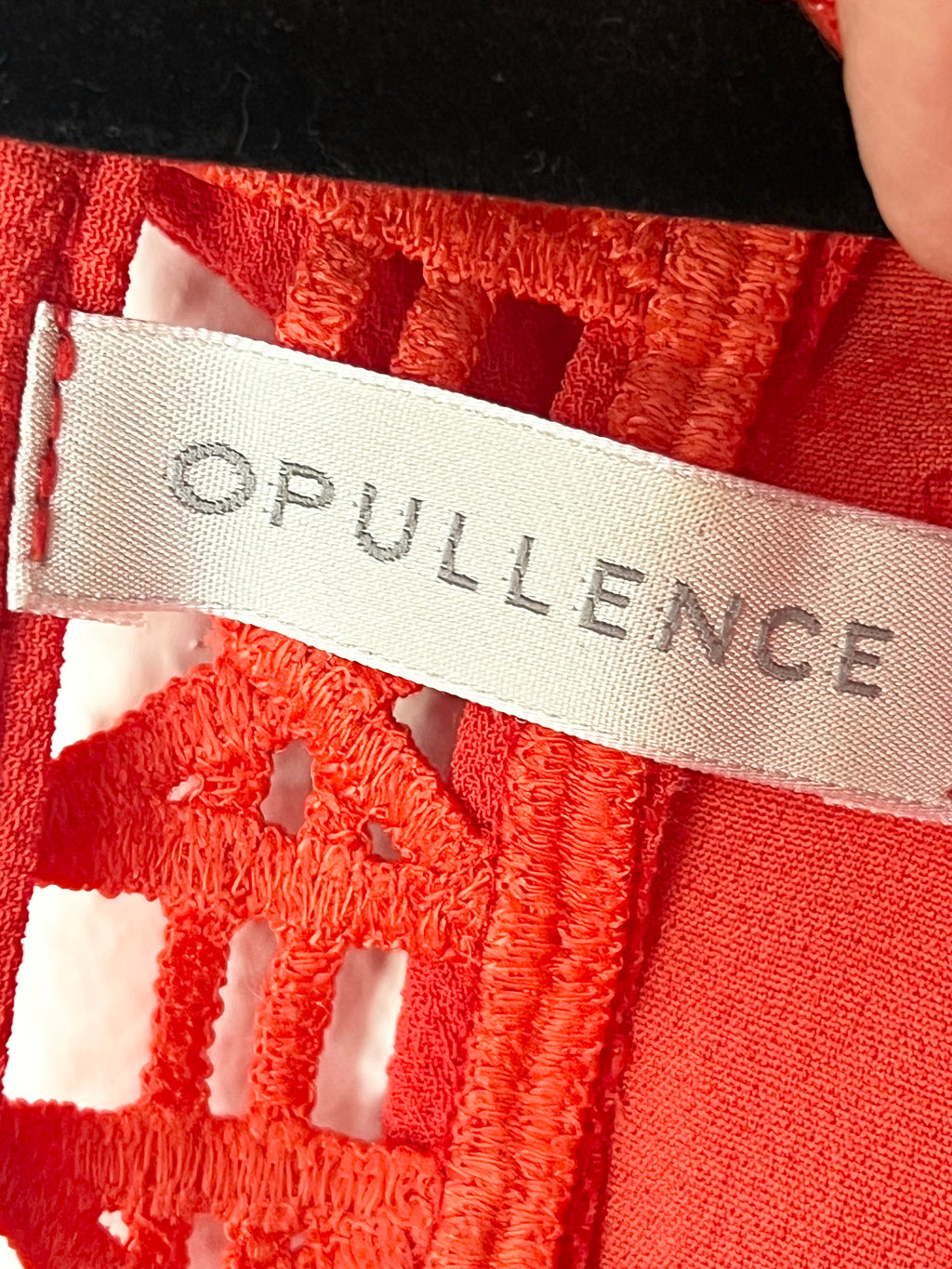 Combishort dentelle ajourée rouge Opullence – Taille 36