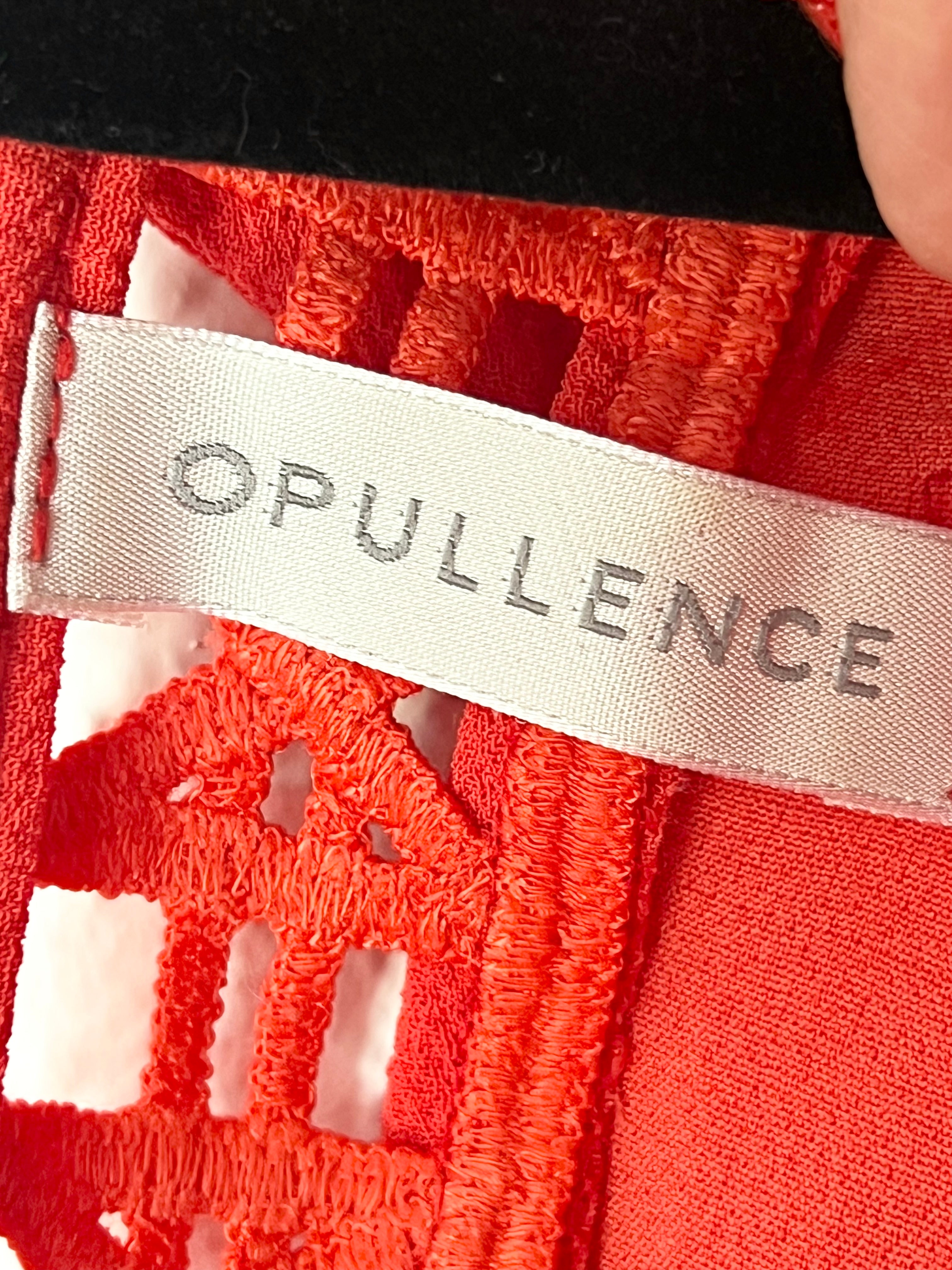 Combishort dentelle ajourée rouge Opullence – Taille 36