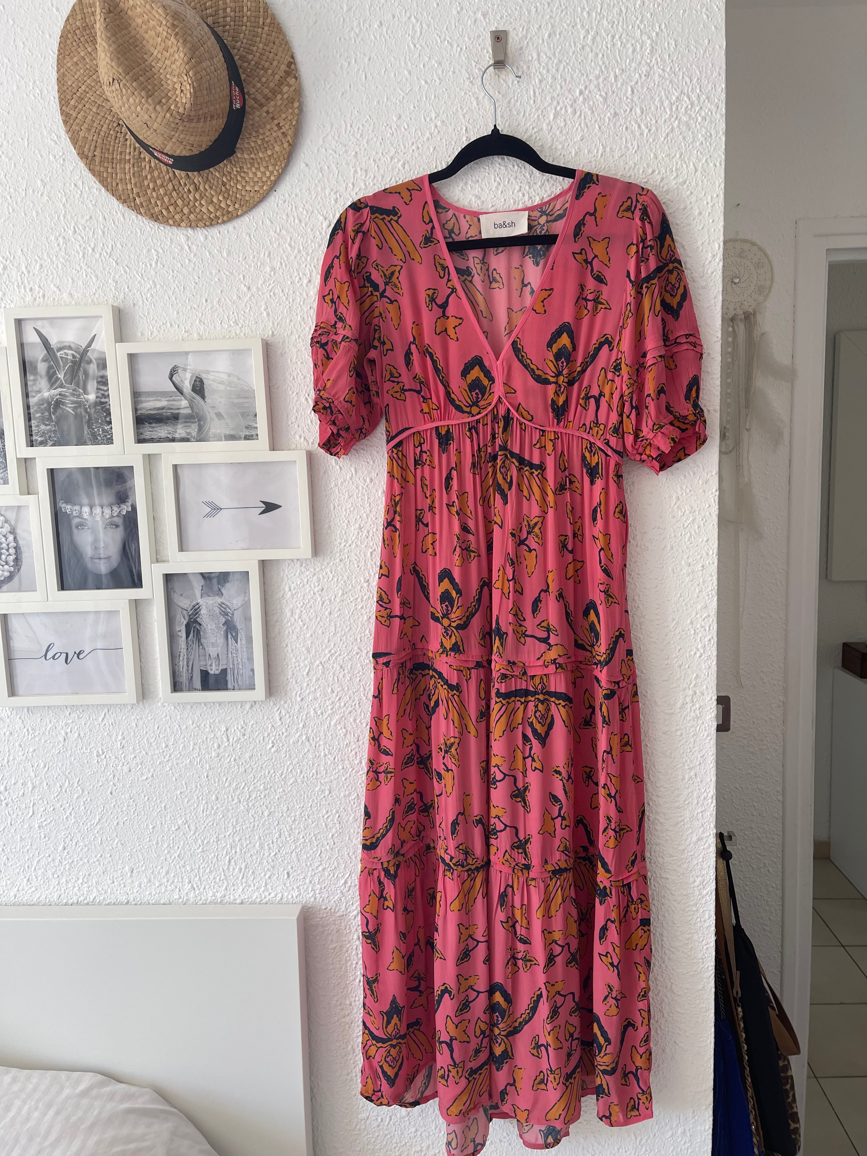 Robe fleurie bohème rose ba&sh – Taille 36