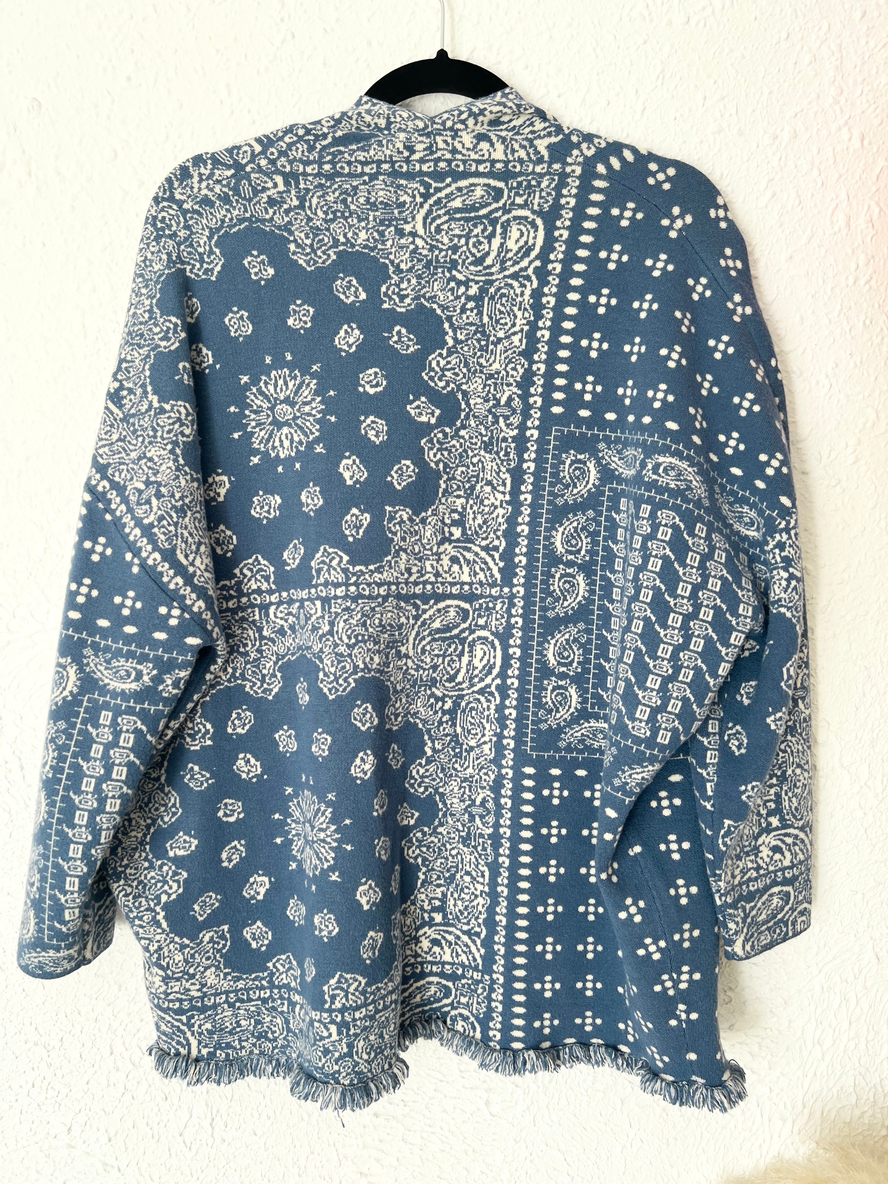 GILET MAILLE BANDANA BLEU ORFEO – Taille Unique