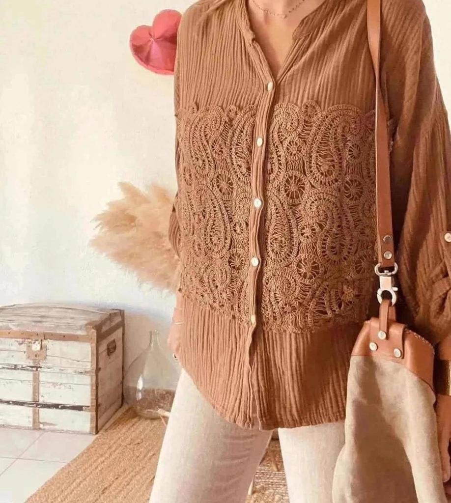 Chemise camel Made in Italy – TU