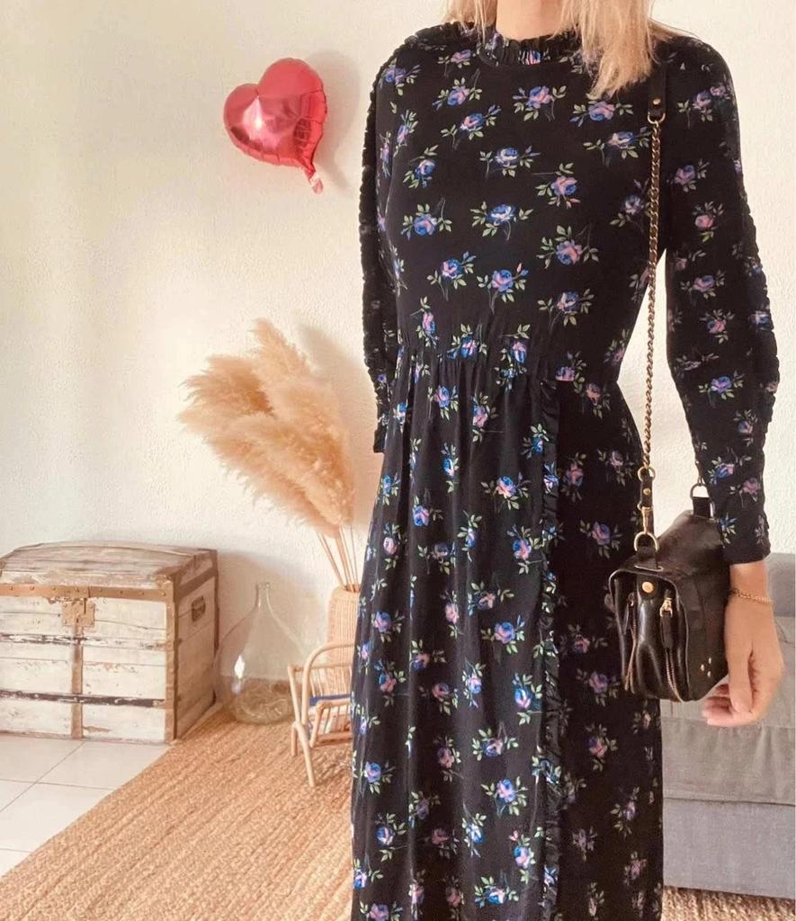 Robe Sandro Paris imprimée – Taille 36 -b-260123-4352
