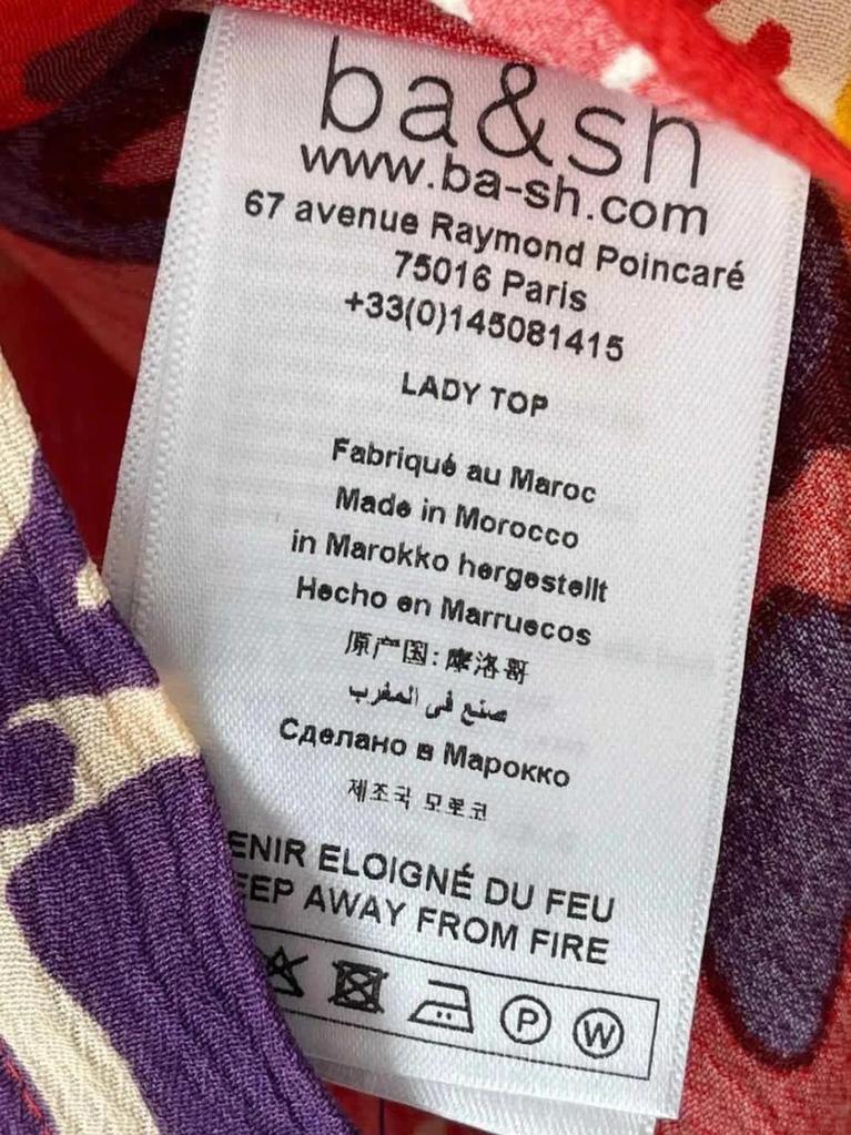 Blouse neuve imprimée viscose Bash – Taille 1 S